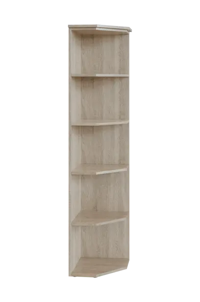 R 5 - 4 kancelářská skříň, rohová, 1800x400x400, dub bardolino